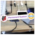 thumbnail image 5 of FrostHike Wire Clips [3 Sizes 50pcs]. Adhesive Wire Organizer Cable Holder Cord Management Command Clips for Office and Home (Clear), 5 of 5
