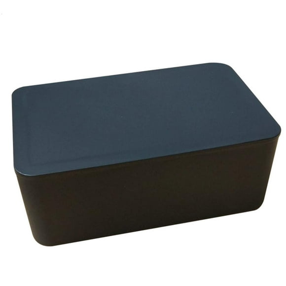 DEF Wipes Dispenser Baby Wipes Case Sealed Keeps Wet Tissue Fresh Flushable Case Holders Easy Open and Close Non-Slip for Desk Office Dorm Kitchen Washroom Vanity (Black)