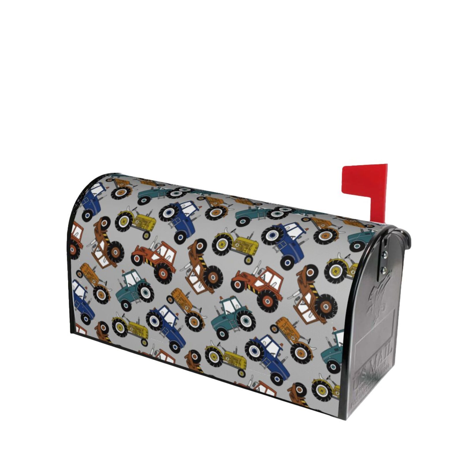 Xecao Color Tractor for Mailbox Cover with Magnetic Strips, Waterproof and Sunscreen, Adds a Decorative Touch to Your Garden Yard.
