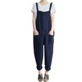 thumbnail image 1 of ITFABS Women Plus Size Sleeveless Jumpsuit Solid Color Playsuit Wide Leg Romper, 1 of 2