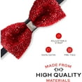 thumbnail image 2 of LAICAIW Rhinestone Bow Ties for Men-Pre Tied Sequin Bowties with Adjustable Length-Huge Variety Colors Available, 2 of 6