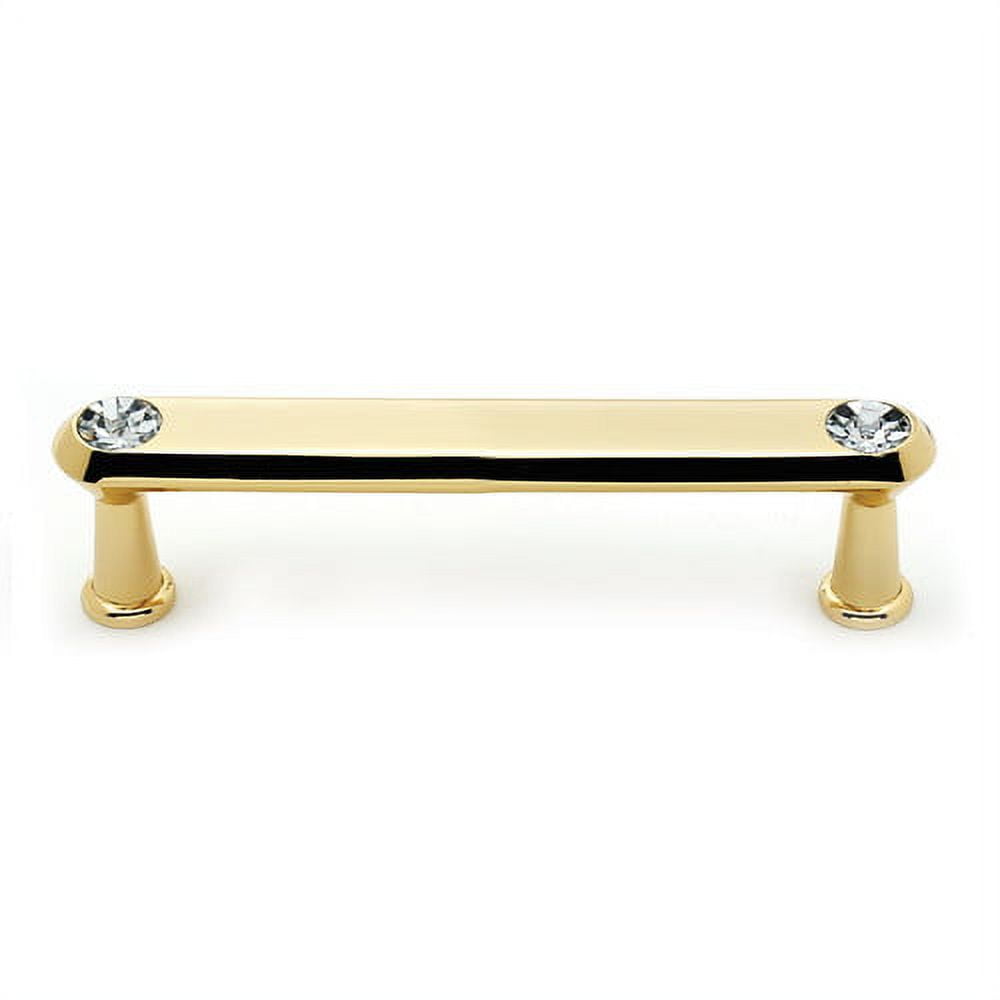 Alno C214-4-BRZ Swarovski Crystal 4" Cabinet Crystal Pull Bronze