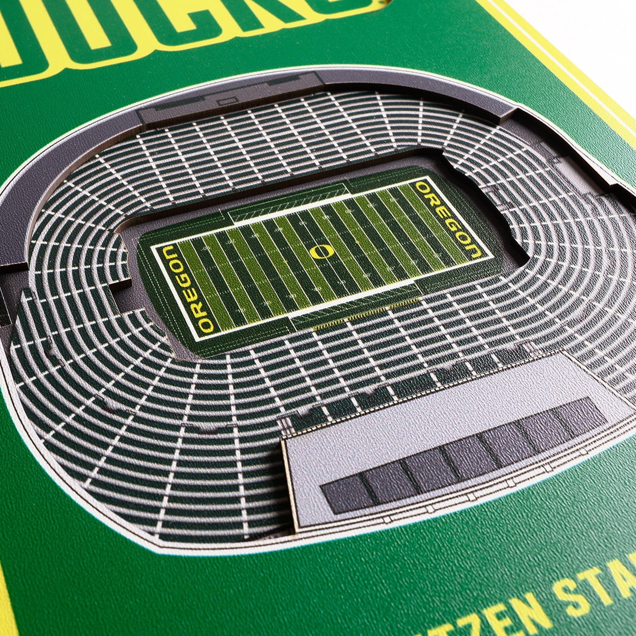 YouTheFan NCAA Oregon Ducks 8x32 Stadium View Banner