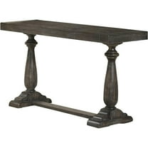 Bowery Hill Contemporary 50" Wood Sofa Table in Dove Gray