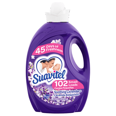 Suavitel Liquid Fabric Softener, Soothing Lavender, 102 Small Loads