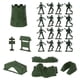 thumbnail image 3 of 100pcs Military Plastic Soldier Models Static Figures for Role Play Desktop Decoration Parent Interaction Educational Toy, 3 of 3