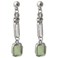 thumbnail image 1 of Pendientes con cierre de seguridad con incrustaciones de esmeraldas, 1 of 8