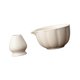 thumbnail image 5 of 2 piezas Batir el tazón de té Cerámica tazón con soporte para batir accesorios cerámicos cerámicos con boquilla para la familia para principiantes Blanco, 5 of 9