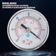 thumbnail image 3 of Riwesomey Medidor de presión de aire de 1/8 pulgadas, indicador neumático hidráulico Industrial portátil, interfaz roscada de barómetro de esfera Herramientas eléctricas Riwesomey TO008996-00B, 3 of 6