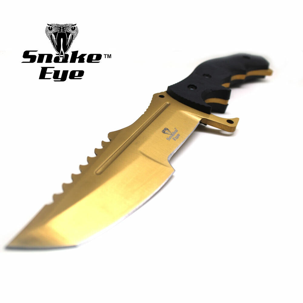 Snake Eye Tactical 11" Heavy Duty Fixed Color Blade Hunting Knife w/Nylon Sheath