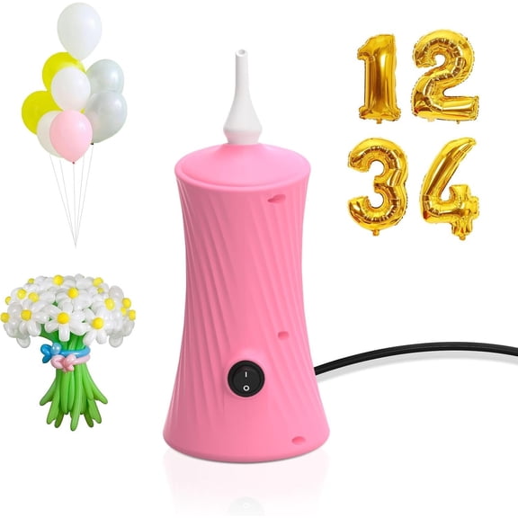 Balloon Pump Electric Air Pump for Long Balloon Inflator Blower Machine for Birthday Party Celebration Balloons Decorations for Twisty  Balloons