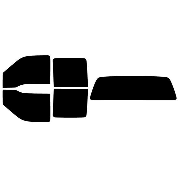 The Tint Effect Precut Window Tint Kit Compatible with Ford F-250 F-350 Super Duty Crew Cab Truck (1999-2007)(Full: with solid rear: 5%) Automotive Film