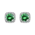 thumbnail image 1 of CREATITOY 1 Ensemble Boucle d'Oreille 1-Carat Diamant Simulé - Design Micro-Incrusté, Bijou de Luxe Cadeau pour Femmes, 1 of 4