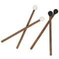 thumbnail image 2 of Anti-Slip Steel Tongue Drum Mallet 4Pcs Kids Rubber Wooden Drumstick Percussion Instrument Parts 6.5in Long for Child Drummers and Practitioners, 2 of 9