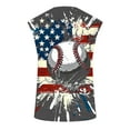 thumbnail image 5 of 4th of July Tanks American Flag Tank Top Men Red White and Blue Tops Mens Tank Top Patriotic Mens Fourth of July Tank Men Casual Fashion Printing Pullover Round Neck Sports Tank, 5 of 5