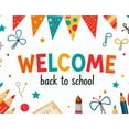 thumbnail image 4 of LUUFILx Welcome Back to School Banner Backdrop for Classroom Decor Kids Event Background Party Decorations School Supplies Photography Props Backdrop Banner, 4 of 8