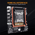thumbnail image 3 of X99E Motherboard+E5 2678 V3 CPU+Thermal Grease Support 4 DDR4 RECC RAM Gigabit LAN Card PCIEX16 NVMe Desktop Motherboard, 3 of 10
