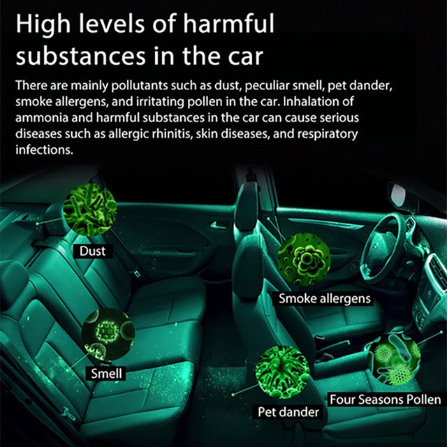 Purificador de aire para coche, ionizador, limpiador de aire portátil, poco ruido, olor para coche, habitación, zapatero