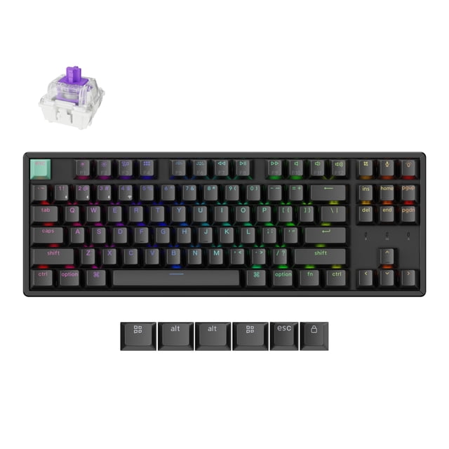 Teclado Keychron K8 HE inalámbrico TKL con efecto Hall y RGB
