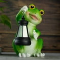 thumbnail image 4 of SDFGTstore Solar Powered Frogs Garden Light Outdoor Resins Animal Statue For Lawn Decors Gift, 4 of 14