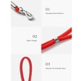 thumbnail image 3 of Cordón de llavero antipérdida con llaveros Mosquetón de cordón de paracaídas (rojo) Ndcxsfigh Para Estrenar, 3 of 3