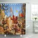 thumbnail image 1 of Cortina de Ducha ABPHQTO Hojas de Arce Azul 150x180 cm, 1 of 1