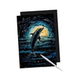 thumbnail image 1 of veasfak Scratch Paper Art Set Kid Paper Craft Project Toy Scratch Painting for Girls Dolphin, 1 of 9
