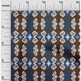 thumbnail image 1 of oneOone Cotton Flex Fabric Diamond & Swirl Ikat Decor Fabric Printed BTY 40 Inch Wide, 1 of 4