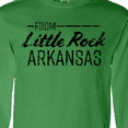 thumbnail image 4 of Inktastic From Little Rock Arkansas in Black Distressed Text Long Sleeve T-Shirt, 4 of 5