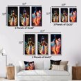 thumbnail image 4 of Designart "Translucent Light Dancing Figure III" Woman Fashion Photography Wall Art Set Of 3 - Glam Multicolor Canvas Set For Living Room Decor, 4 of 6