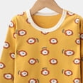 thumbnail image 4 of Girls 2 Piece Pajama Set, Cute Printed Long Sleeve Top and Pants, Soft Kids Sleepwear Loungewear Outfit for Daily Rest and Vacation | Akmoler,Yellow 9-10Years, 4 of 6