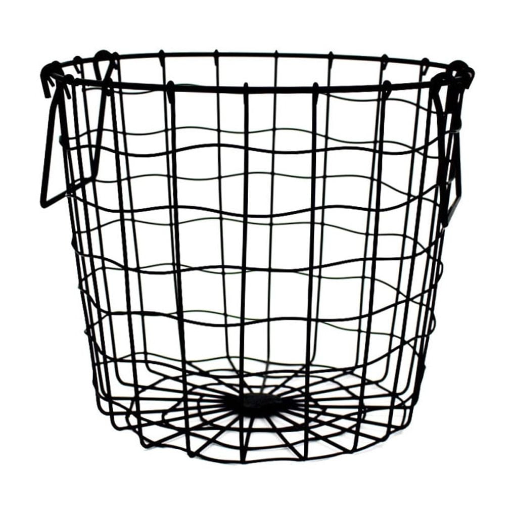 AURARMLET 1Pcs Laundry Hamper for Home Use Wrought Iron Black Design