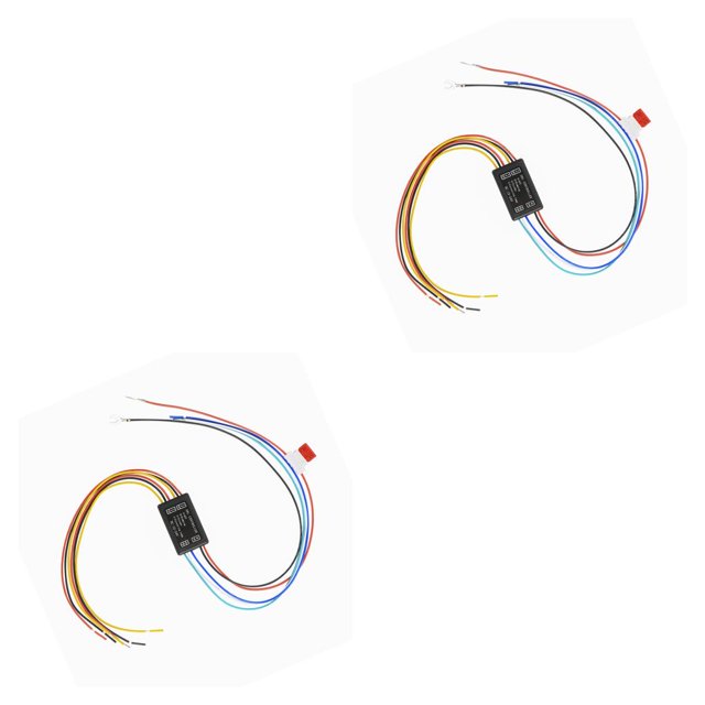 sweethay 12-24V Controlador DRL Auto Car LED Controlador de luz de circulación diurna Retardo multifunción Atenuación Intermitente 9x6x2cm 2piezas