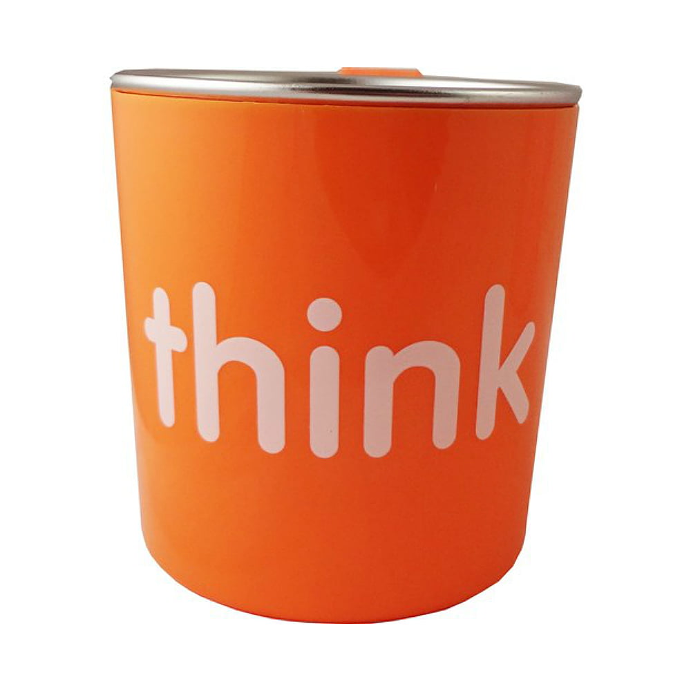 ThinkBaby Toxic Free Stainless Steel Cup Mug Orange 