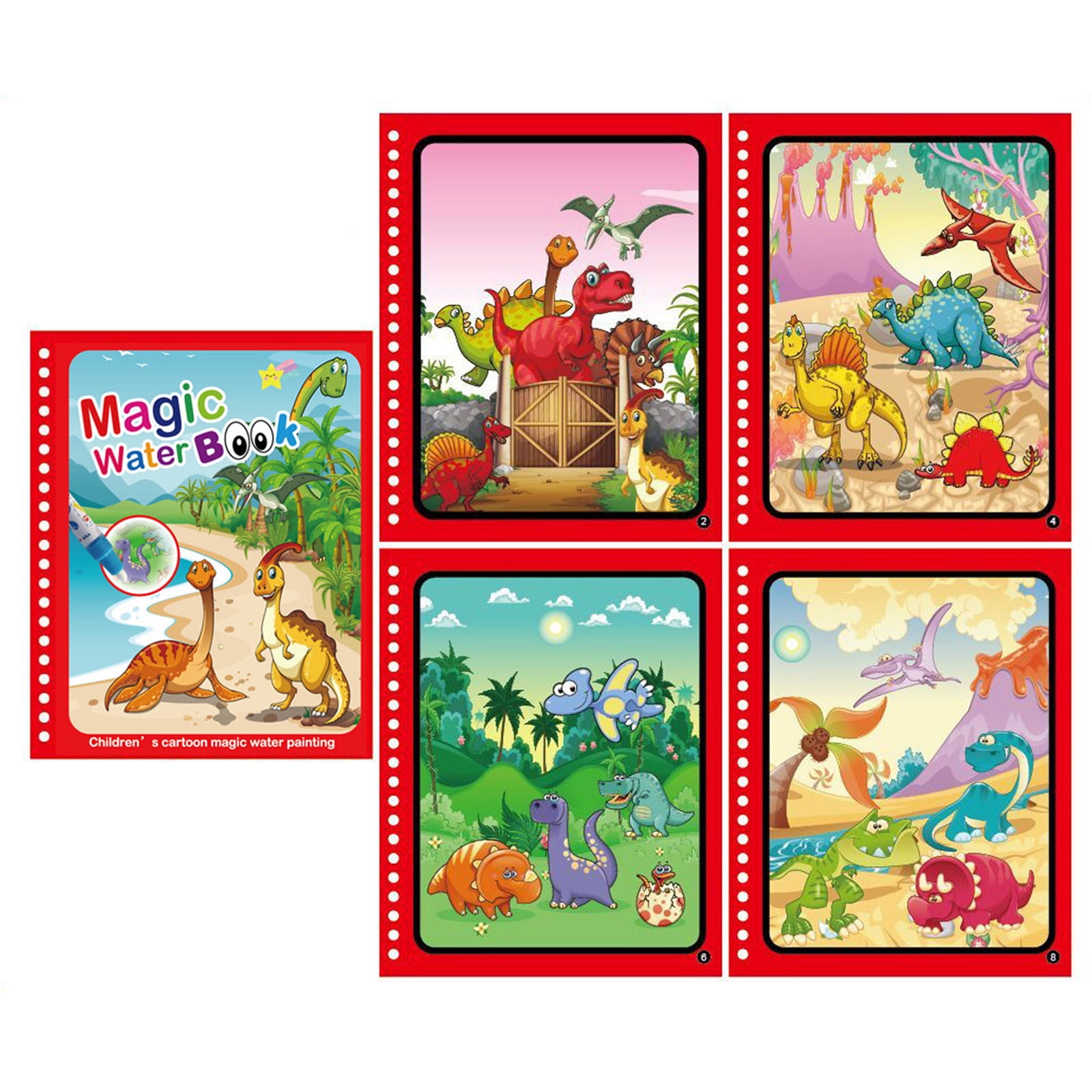 keusn water coloring book reusable painting cartoon animal coloring