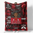 thumbnail image 2 of Sorority Blanket Gifts for Women Girls Sisters Birthday Christmas Valentine Positive Presents Theme Decor Home Bedroom Living Room Sofa Couch Soft Cozy Fleece Kids Adults Throw 60"x50", 2 of 5