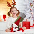thumbnail image 2 of 3pcs Medias de Navidad Decoración con 3d Felpa Santa Navidad Medias Adornos Regalos para decoraciones de Navidad y decoración de fiesta familiar,, kaili Sencillez, 2 of 4