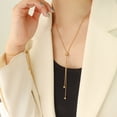 thumbnail image 4 of Necklace bracelet jewelry set, women's snake bone chain titanium steel pull buckle jewelry set, 4 of 4