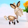 thumbnail image 6 of Donkey Handbag Pendant Crystal Keyrings Keychains for Car Purse Bag Buckle Party Gift Key Chains Holder(Donke), 6 of 9