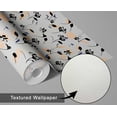 thumbnail image 6 of S4sassy Self-Stick Decorative Wallpaper, Artistic Bloom Print Wall Paper, Textured Vinyl Waterproof Contact Paper, Grey, 25"x60" Removable Renter Friendly Wall Covering For Bedroom, Livingroom, 6 of 9