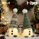 thumbnail image 2 of Muñeco de gnomo de punto brillante con luz LED de noche, decoración navideña 2024, decoración del árbol de Navidad para el hogar, regalo de Año Nuevo 2025, 2 of 5