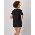 thumbnail image 2 of Hanes Women's V-neck & Short Set Black/Black S, 2 of 6