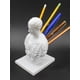 thumbnail image 2 of Desk pen holder, bust pen holder, pen storage office decoration pen holder, cool desk gadgets for men, novelty gifts for classmates 26-27s, 2 of 5