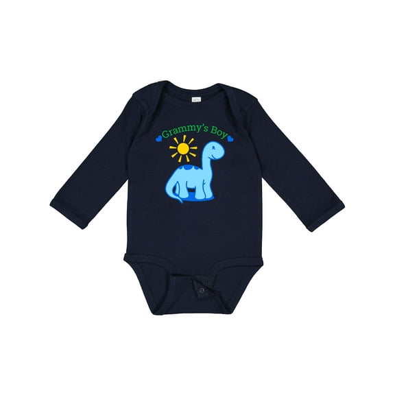 Inktastic Grammy's Boy Boys Long Sleeve Baby Bodysuit