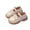 Beige, variant on Xfvqtps Girls Loafer School Uniform Shoes Flats Lace Bow Hook and Loop Strap Comfort Soft Soled Dress Shoes