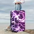 thumbnail image 7 of Susaid Blue Lightning Print Elastic Washable Suitcase Cover with Hidden Zipper, Fits 18-32 Inch Luggage for Protection During Travel-X-Large, 7 of 7