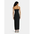 thumbnail image 2 of No Boundaries Strapless Maxi Dress with Side Slit, Women's, 2 of 3