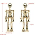 thumbnail image 2 of BNNG Halloween Skull Drop Earrings Long Gothic Style Skeleton Rhinestone Earrings Halloween Skeleton Earrings Halloween Party Jewelry Earrings For Women Earrings Wacky Bat Earrings, 2 of 4