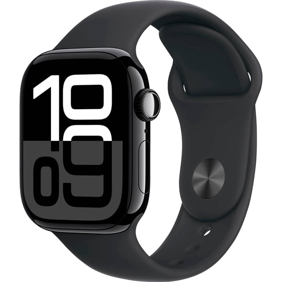 Restored Apple Watch Series 10 Aluminum 46mm A3003 (GPS + Cellular) Jet Black (Refurbished)