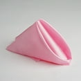 thumbnail image 3 of Balsa Circle 10 Pieces 20" Pink Satin Dinner Napkins Wedding Party, 3 of 6